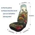 thumbnail image 4 of Yiaed Floral Rhino With Birds Print Car Seat Covers,Universal Auto Seats Protector Fits for Car,SUV Sedan,Truck,Automotive Seat Covers & Accessories(Two packs), 4 of 7