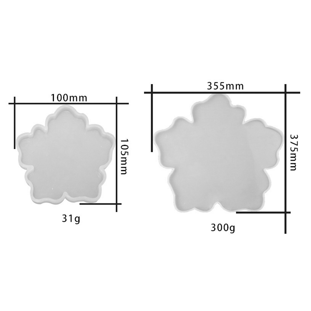 WRISTBIQUE 2 Pcs Resin Bowl Mold for Home Decoration and present Giving Transparent Flower Shape Mould