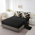 thumbnail image 3 of Erosebridal Geometry Lines Bedding Queen Size,Patchwork Rectangle Comforter Sets with Sheets,Stripe Bedroom Decor,Reversible,Lightweight,7 Pieces, 3 of 5