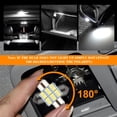 thumbnail image 4 of 24 Pieces Dome Light LED Car Interior Bulb Kit Set 194 T10 DE3175 578 31mm 42mm Bulbs Interior Replacement Lights for Car Map License Plate Door Side Marker Cornering Trunk Light - White, 4 of 8