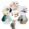 thumbnail image 4 of Dog Bowl Ceramic Cat Food Bowl with Wood Stand Elevated Cat Bowl Dog Food Bowl Water Bowl - WHITE, 4 of 5
