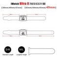 thumbnail image 3 of Funda y correa para Apple Watch, pulsera deportiva de silicona, 44mm, 45mm, 42mm, 40mm, 41mm, 38mm, iWatch 8, 7, 6, 5, 4, 3, SE, 3 of 4