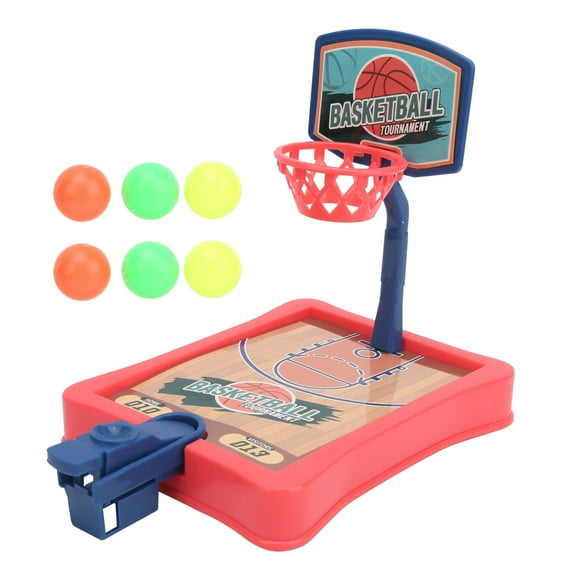 Jeu de Basketball de Bureau, Mini Jeu de Basketball 7.9 X 5.1 X 6.5 Po Jouet de Basketball pour Enfants Garçons et Filles Rouge