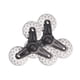 thumbnail image 4 of 2 piezas Trolley Triangle Triangle Wheel Ruedas de escalada Diámetro de rueda de servicio Utilidad Accesorios de 9 cm anti -Slip para carrito plegable, 4 of 8