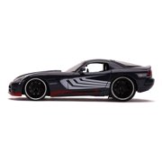 2008 Dodge Viper SRT10 Dark Gray with Venom Diecast Figurine Spider-Man Marvel Series 1 24 Diecast Model Car by Jada