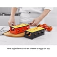 thumbnail image 1 of serony Stainless Steel Grill Set Non-stick Mini Rectangular Replacement Grill Set Anti-rust Reusable Foldable Solid Color Barbecue Stove Bakeware Black, 1 of 9