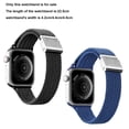 thumbnail image 2 of Watch Strap Compatible for Apple Watch,Adjustable Buckle,Stretchy Braided Strap for 42/44/45MM, 2Pcs, 2 of 5