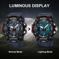 thumbnail image 2 of SKMEI Men's Watches Sports Outdoor Waterproof Military Wrist Watch Date Multi Function Tactics LED Alarm Stopwatch, 2 of 6