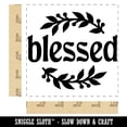 thumbnail image 2 of Blessed Leaf and Berries Square Rubber Stamp Stamping Scrapbooking Crafting - Small 1.25in, 2 of 7