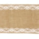 thumbnail image 3 of Caminos de mesa de arpillera con encaje color crema, de yute, decoración otoñal, estilo rústico, para granero, boda, fiesta, decoración moderna de estilo granja, 30 x 180 cm, 3 of 5