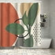 thumbnail image 3 of Cortina De Ducha Para Baño Con Estampado Abstracto De Plantas Y Flores, Cortina De Poliéster Impermeable Para Separar El Baño, Cortina De Puerta, 3 of 6