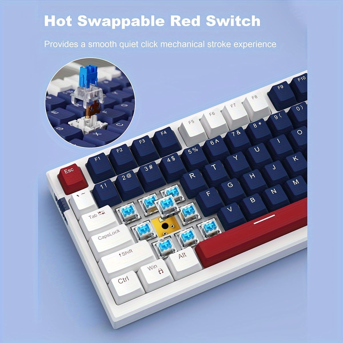 MageGee Mechanical Keyboard, Star98 Wired Gaming Keyboard Backlit Ultra-Slim USB Keyboards