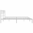 thumbnail image 1 of vidaXL Metal Bed Frame with Headboard White 183x213 cm, 1 of 5