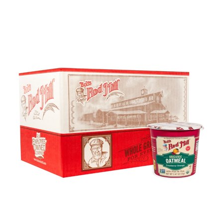 Bob s Red Mill Organic Oatmeal with Flax & Chia Gluten Free Cranberry Orange -- 12 Cups