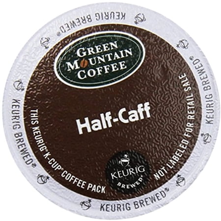 Green Mountain Coffee, Half-Caff, Single-Serve Keurig K-Cup Pods, Medium Roast Coffee, 48 Count (2 Boxes Of 24 Pods)