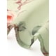 thumbnail image 5 of Faldas midi florales para mujer Inspire Chic, con volantes, cintura alta, fluida, en línea A, con abertura, longitud hasta la rodilla, XS, verde claro, 5 of 6