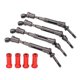 thumbnail image 5 of Juego de acoplador de eje de transmisión CVD, Kit combinador de eje delantero y trasero Cardan para coche RC para Traxxas Slash 727, camión corto, Rojo, 5 of 10