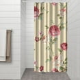 thumbnail image 3 of Waterproof Pioneer Shower Curtain 36x72 Inch Polyester Unique Colorful Floral Shower Curtain for Bathroom Hotel Home Decor with 7 Plastic Hooks, 3 of 4