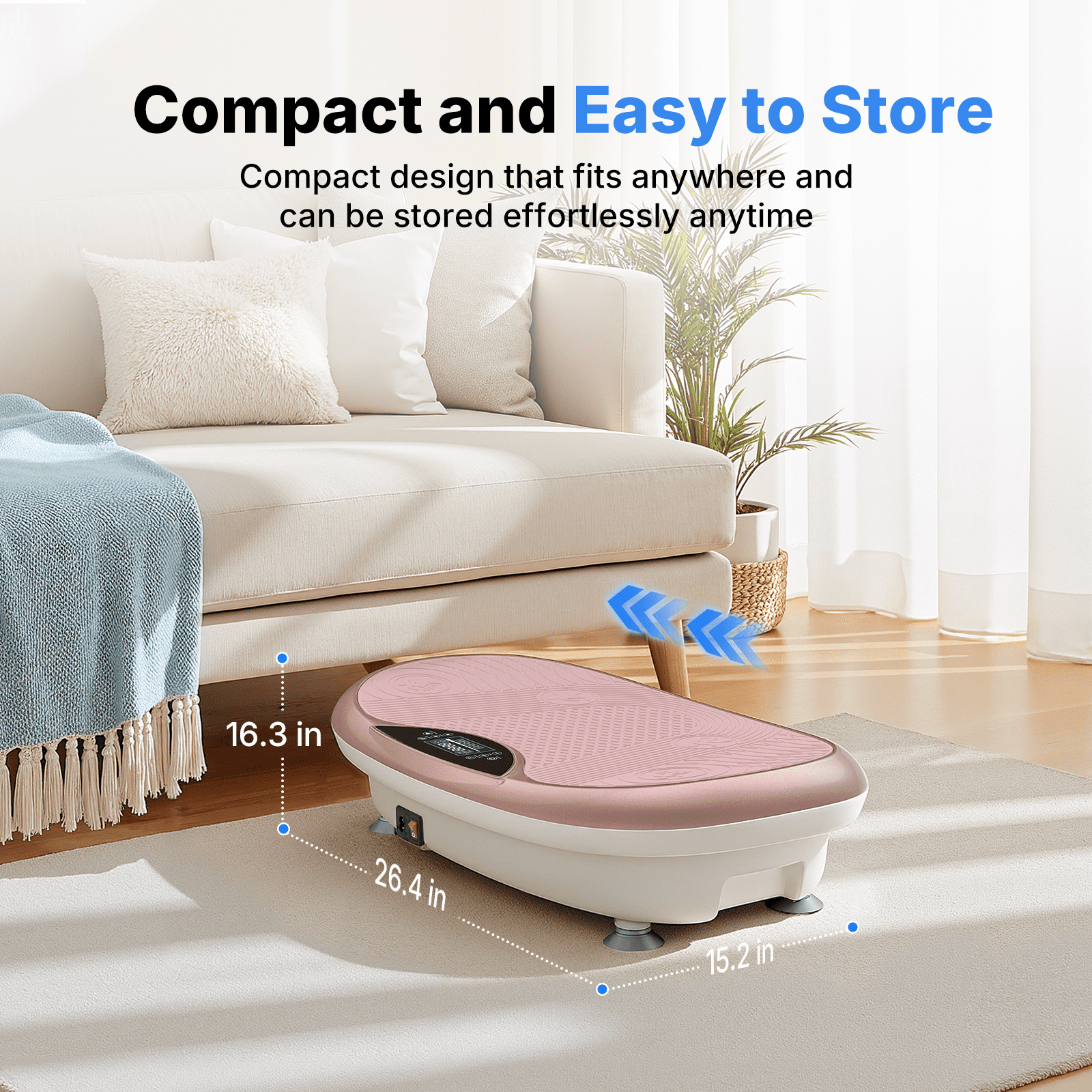 MERACH 4D Vibration Plate Exercise Machine, 120 Speed Levels, 440W Motor, Full Body Vibration Platform with Bluetooth Speaker, LED Lights, Resistance Bands, 440 lb Capacity