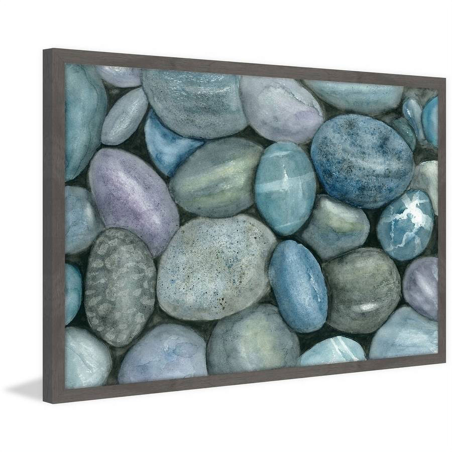 "River Rocks" Framed Painting Print