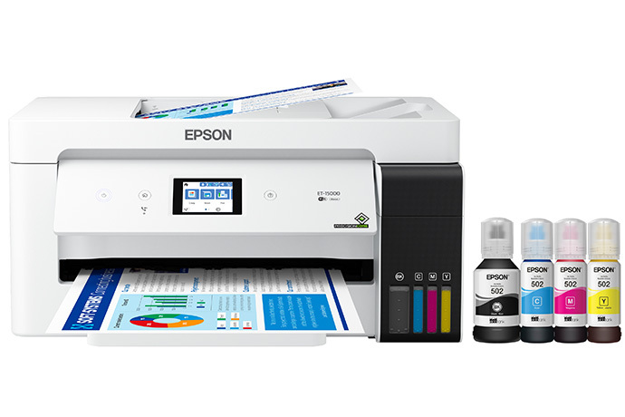 Epson EcoTank ET-15000 Wireless Color All-in-One Supertank Printer with Scanner, Copier, Fax, Ethernet and Printing up to 13 x 19 Inches (Sold without manufacturer warranty)