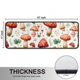 thumbnail image 5 of Kitchen Rugs Sets Of 2,Red Mushroom Clover White Pattern Anti Fatigue Kitchen Mat Rugs Non Slip Washable,Decorative Kitchen Floor Mats for Kitchen,Sink,Laundry,17"x47"+17"x47", 5 of 5