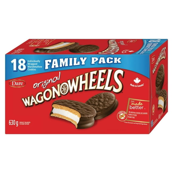 Wagon Wheels Cookies, Dare, 630g, 18 packs