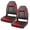 High back 211B Charcoal Wine Red 2 seats, variant on Premium Marine A Pair of High Back Folding Boat Seat, Fishing Marine Seats with Stainless Steel Screws, Charcoal/Wine Red(2 Seats)