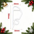 thumbnail image 4 of Chnmavx 100-Pack Christmas Light Clips, Upgraded String Light Siding Clips Sliding Hooks Light Hanging Hooks Outdoor Weatherproof Plastic Clips for String Lights Xmas Decor White, 4 of 10