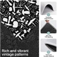 thumbnail image 3 of White Mushroom Silhouette Black Pattern Kitchen Rugs Sets Of 3,Kitchen Runner Rugs Non Skid Washable,Decorative Kitchen Floor Mats for Kitchen,Sink,Laundry,17"x30"+ 17"x47" + 17"x59", 3 of 6