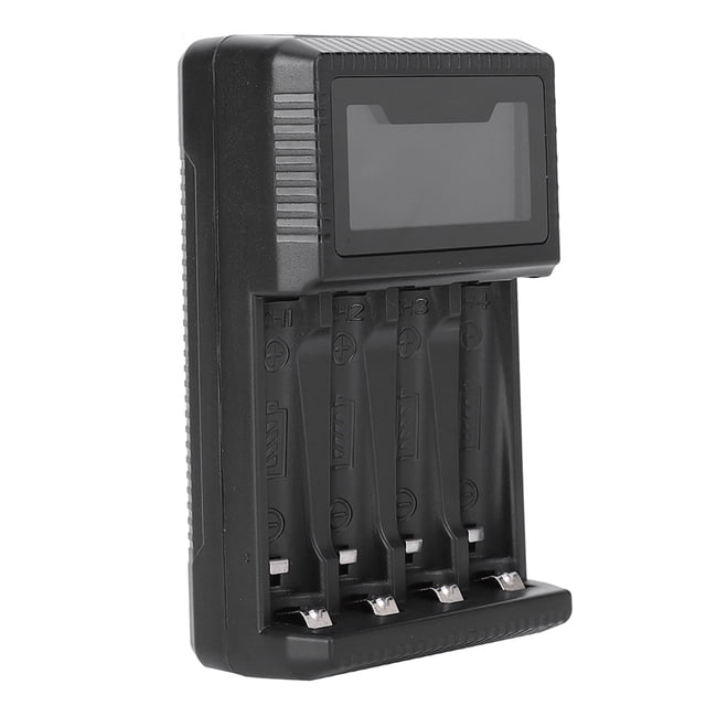 Cargador de batería USB cargador de batería LCD multipropósito Protección inteligente de 4 ranuras para celda AA AAA Ni-MH ANGGREK Otros