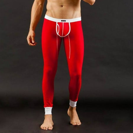 

Mens Winter Thermal Pants Long Johns Cotton Underwear Elastic Underpants