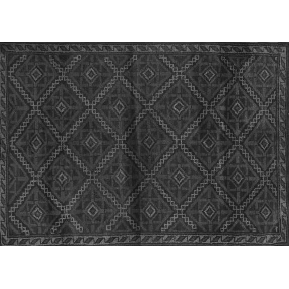 Ahgly Company Indoor Rectangle Abstract Gray Contemporary Area Rugs, 2' x 3'