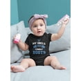 thumbnail image 2 of My Uncle Wears Combat Boots Bodysuit Infant -Navy Designs,  18 Months, 2 of 4