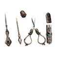 thumbnail image 1 of Tijeras de , Tijeras Bordado Costura Vintage Antiguo,Agujas de coser Estuche Dedal Enhebrador Costura,Elaboración Costura Artesanía Herramienta de bricolaje Adultos,Suministros para perfecl Tijeras de bordar, 1 of 4