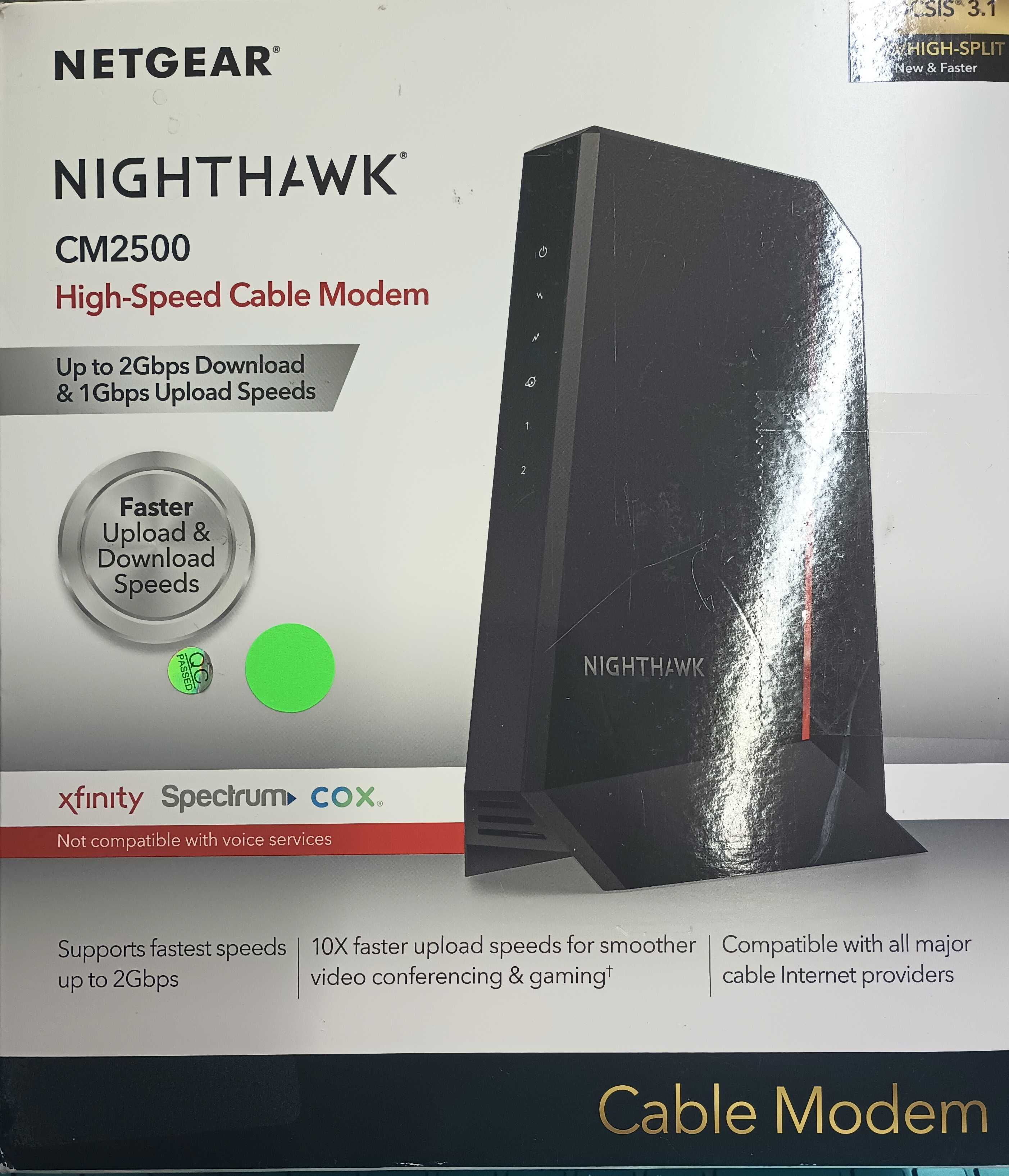 Netgear Nighthawk DOCSIS 3.1 High Speed Internet Cable Modem