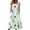 Green, variant on Women's Printed Sleeveless Summer Midi Dress with Pockets 95% Polyester 5% Spandex Lightweight Flowy Silhouette