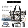 thumbnail image 4 of Travel Duffle Bag Heart leopard print Travel Tote Bags Carry on Luggage Waterproof Weekender Bags with Top Handle Adjustable Shoulde Strap for Travel Gym, 4 of 5