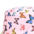 thumbnail image 6 of shoper Girls Butterfly Print Bucket Hat Cute Sun Hat Lightweight Comfortable for Kids Ages 1-5 Pink One Size, 6 of 6