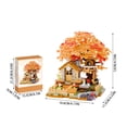 thumbnail image 3 of Cherry Blossom Bonsai Tree House Building Set,Cherry Blossom Mini House Building Set,Gifts Ideas for Women, 3 of 4