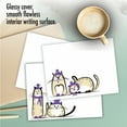 thumbnail image 6 of 10 All Occasion Blank Note Cards Assorted (4 x 5.12 Inch) - PURPLE PURRS M3966, 6 of 6