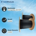 thumbnail image 4 of 2 Fiber Indoor/Outdoor Fiber Optic Cable, Multimode 62.5/125 OM1, GR-409-CORE, Black, Riser Rated, Spool, 1000 foot, 4 of 7