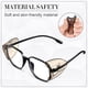 thumbnail image 3 of Gafas de Seguridad Protectores Laterales para Anteojos Recetados Slipon SideShields Protectores Laterales Negro Transparente, 3 of 6