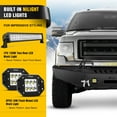 thumbnail image 7 of Nilight Front Bumper Full Width Solid Steel Compatible for 2009 2010 2011 2012 2013 2014 Ford F150 Pickup Truck with Winch Plate Offroad 120W LED Light Bar 2x18w LED Work Light Pods 2 Years Warranty, 7 of 7