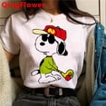thumbnail image 4 of Snoopy Camiseta Ropa Mujer kawaii Pareja Impresión Estética casual streetwearpangjing, 4 of 4