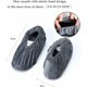 thumbnail image 4 of 6 pares de fundas de zapatos lavables Funda de zapatos para guardería Pantuflas de tela reutilizables con pantuflas de franela para guardería/hogar/computadora Oficina, 4 of 5