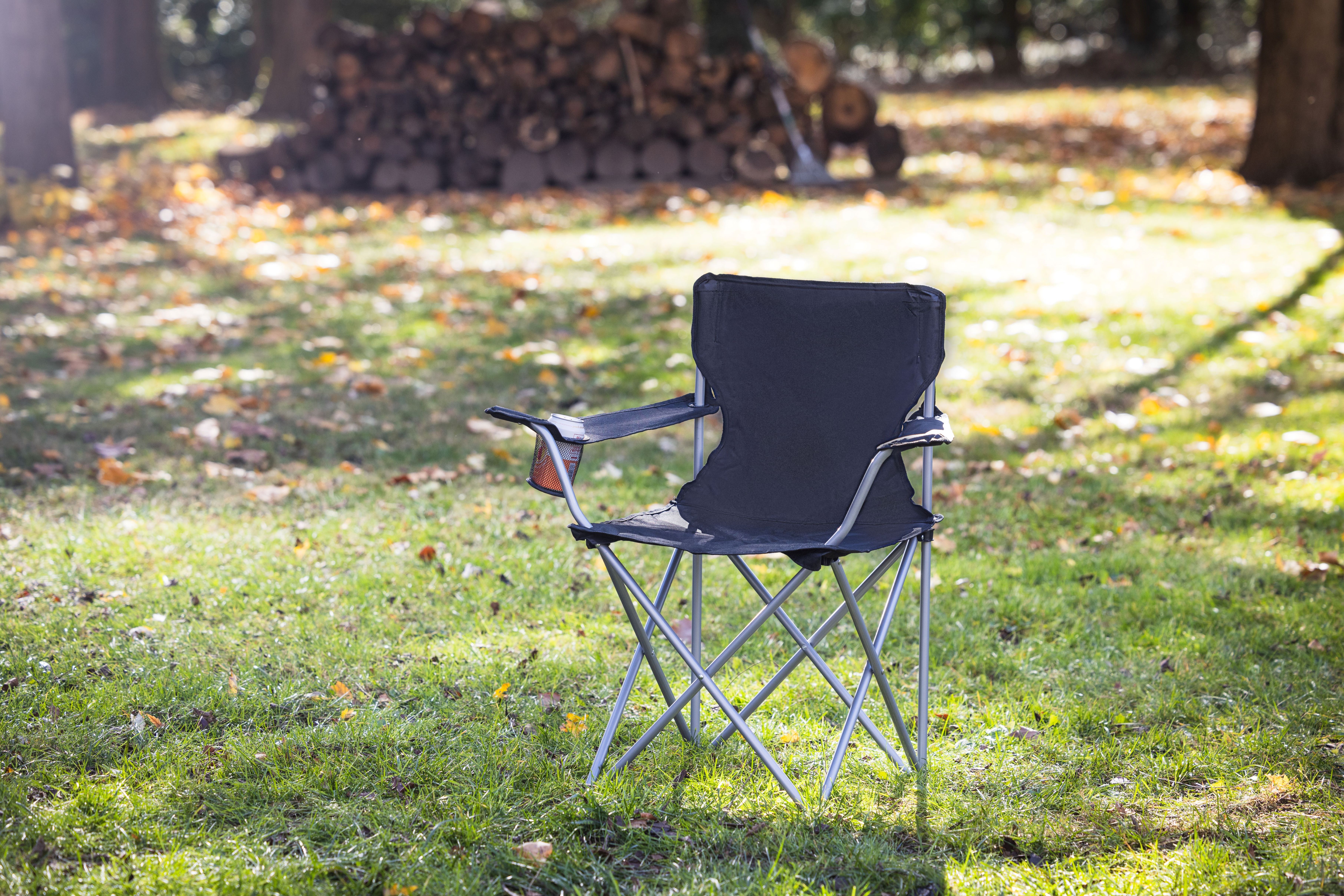 Ozark Trail Adult Basic Quad Folding Camp Chair with Cup Holder, Black - image 11 of 13