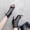 Black, variant on Pmoiste Summer Mesh Booties for Women High Heel Sandals Peep Toe Lace Up Sexy Stiletto Heels Dance Shoes Nude 6
