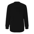 thumbnail image 4 of Qetyuw Women's Solid Color Basic Sweatshirt Fashion Side Pocket Pullover Long Sleeves Crew Neck Casual Sport Tops, 4 of 4