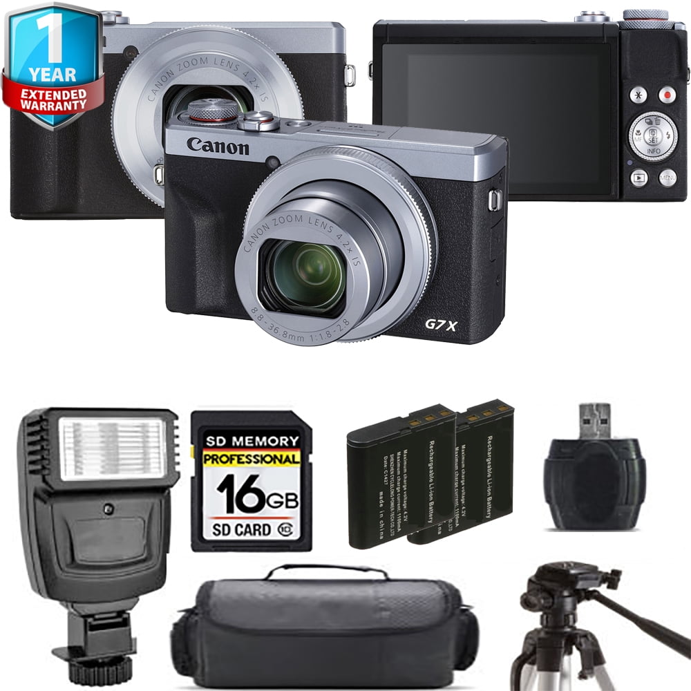 Canon PowerShot G7 X Mark III Digital Camera (Silver) + Extra